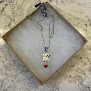 Teddy Bear Kids Necklace by cookie lee